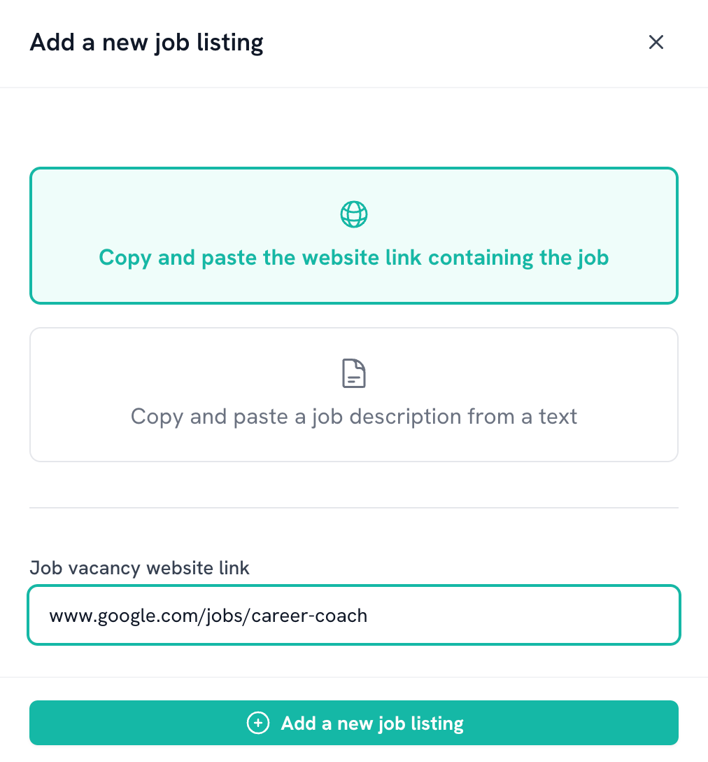 Screenshot of Getting Started Step 2: Find and submit a job vacancy